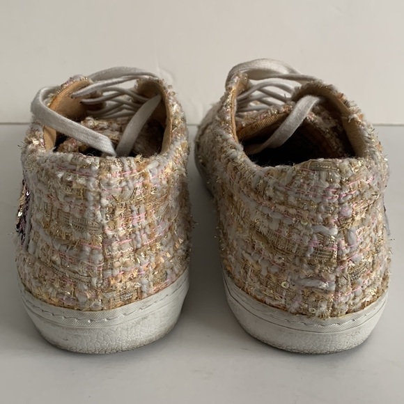 Zara Trafaluc Banana Sequin Tweed Sneakers - Picture 8 of 16